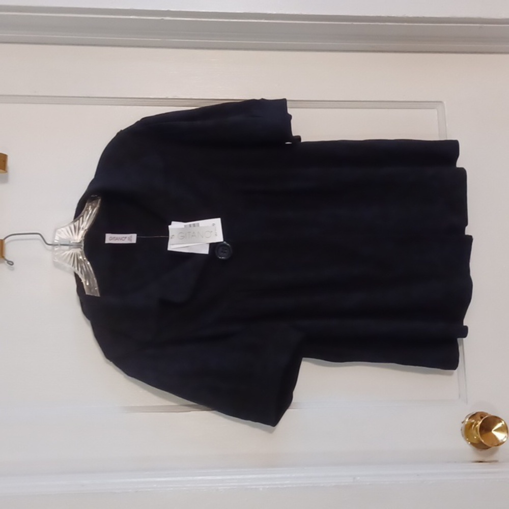 Gitano black Cartigan short sleeve top cover up size 18w